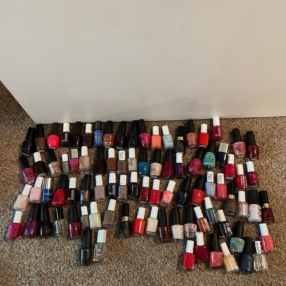 Assorted nail polish